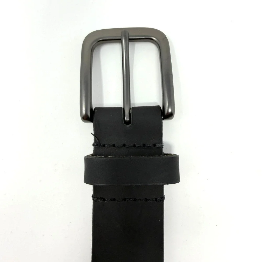 Timberland Mens Genuine Leather Belt Made In USA Black Gunmetal‎ Size 44